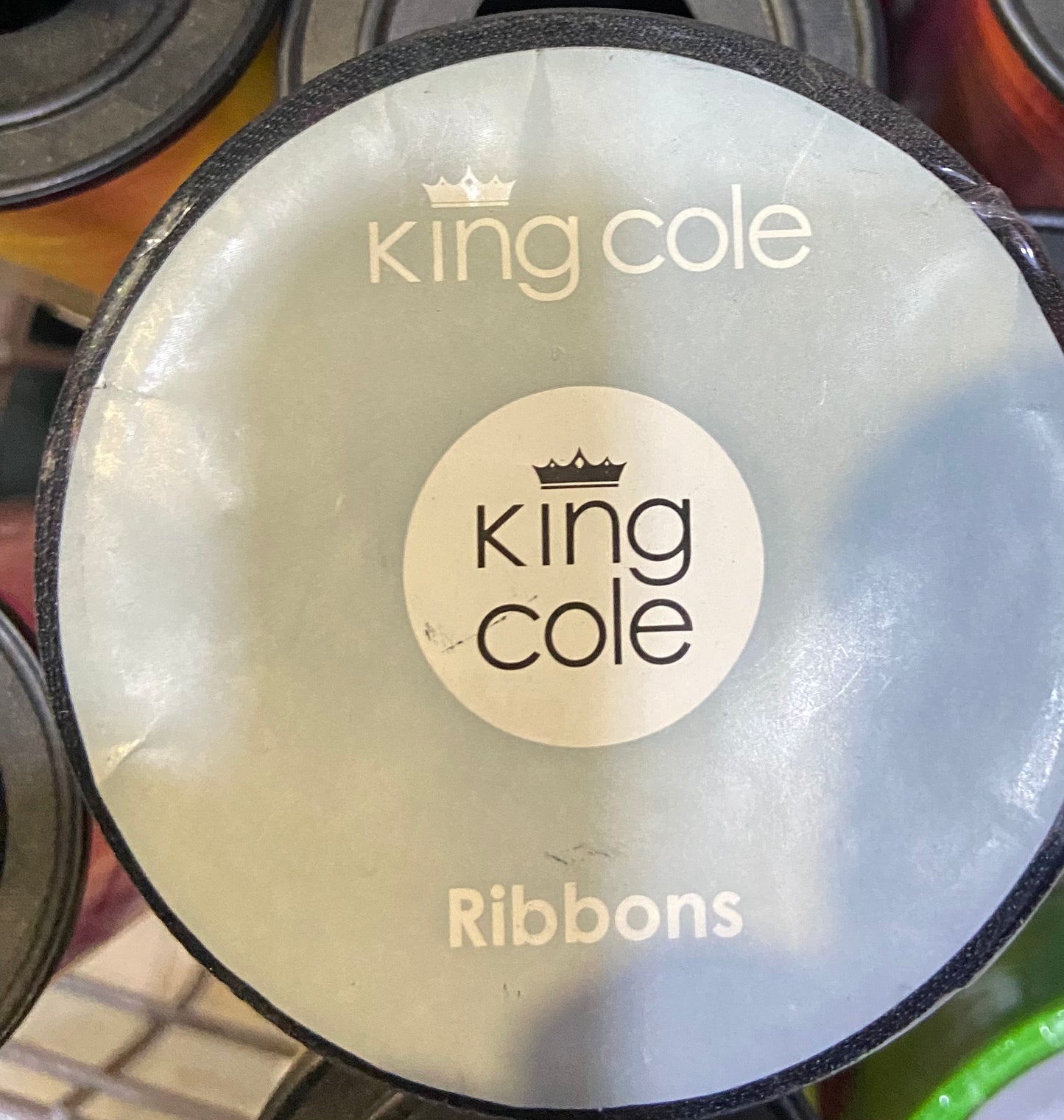 KING COLE SATIN RIBBON DOUBLE SIDED 25mm-3M Black