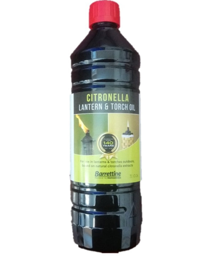 HUILE POUR LANTERNE ET TORCHE À LA CITRONNELLE BARRETTINE 1L