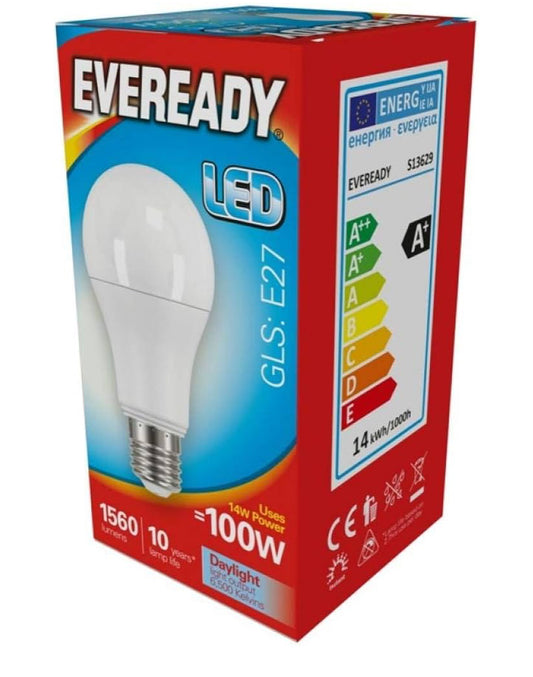 AMPOULE LED EVEREADY GLS E27 13,8 W=100 W LUMIÈRE DU JOUR 1521 LM
