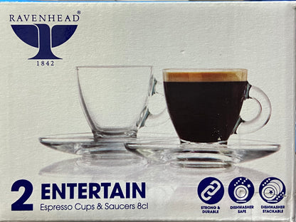 RAYWARE ENTERTAIN SET  ESPRESSO CUP & SAUCER