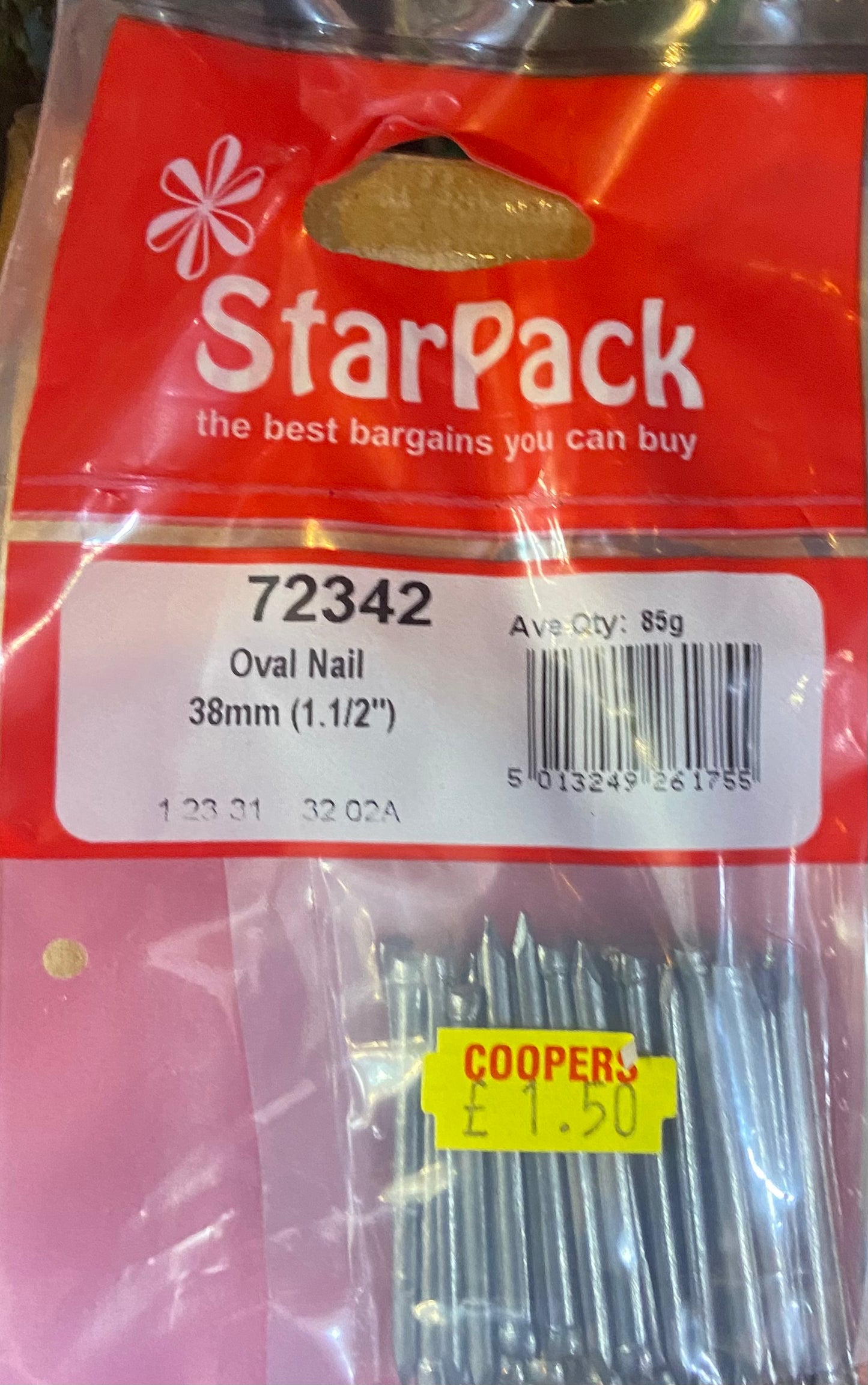 CLOU OVAL STARPACK 38MM 1.1/2
