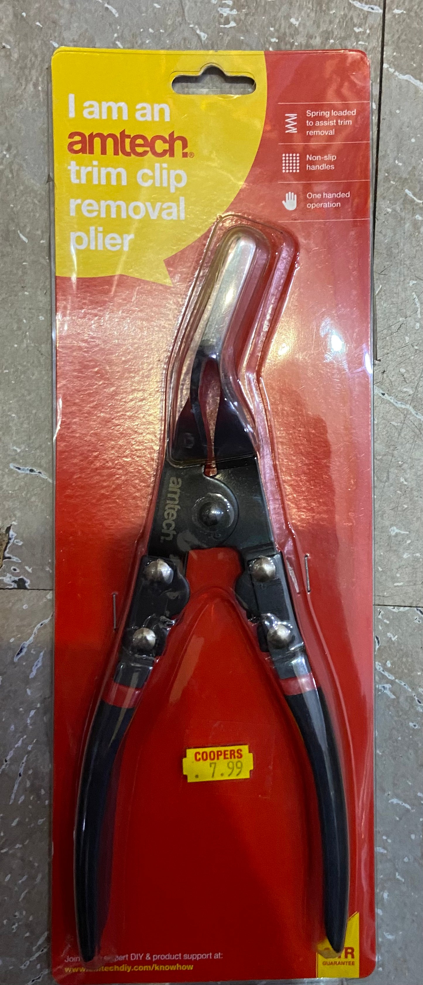 PINCE À DÉPOSER LES CLIPS DE GARNITURE AMTECH
