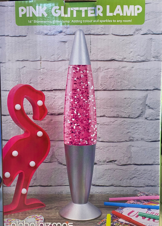 PINK GLITTER LAMP