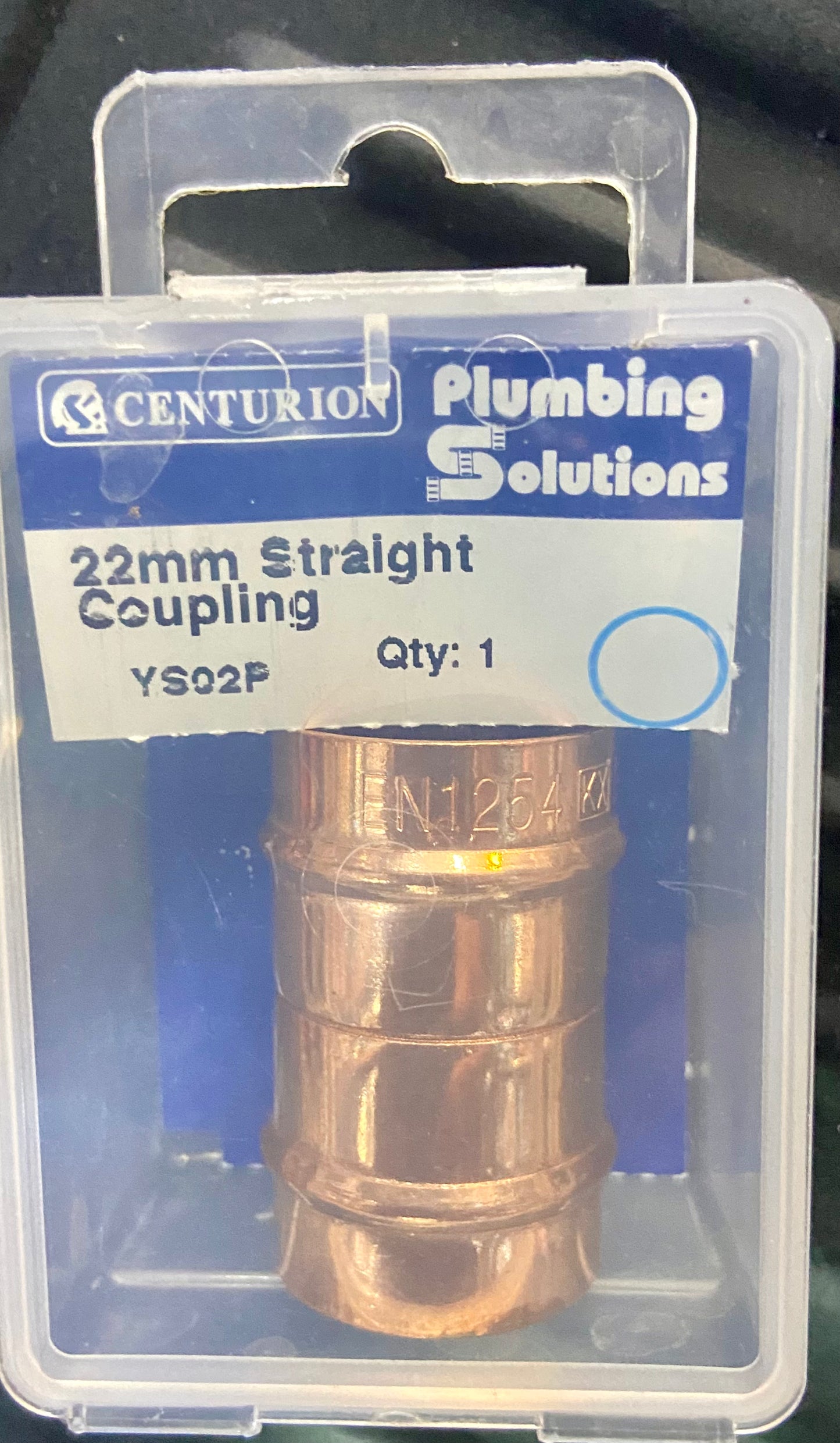 RACCORD DROIT 22mm CENTURION PLUMBING SOLUTIONS