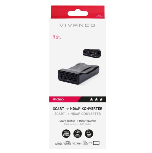 VIVANCO CONVERTISSEUR VIDEO PERITEL VERS HDMI