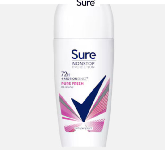 Sure Women 72hr Pure Fresh Antiperspirant Deodorant Roll On 50ml