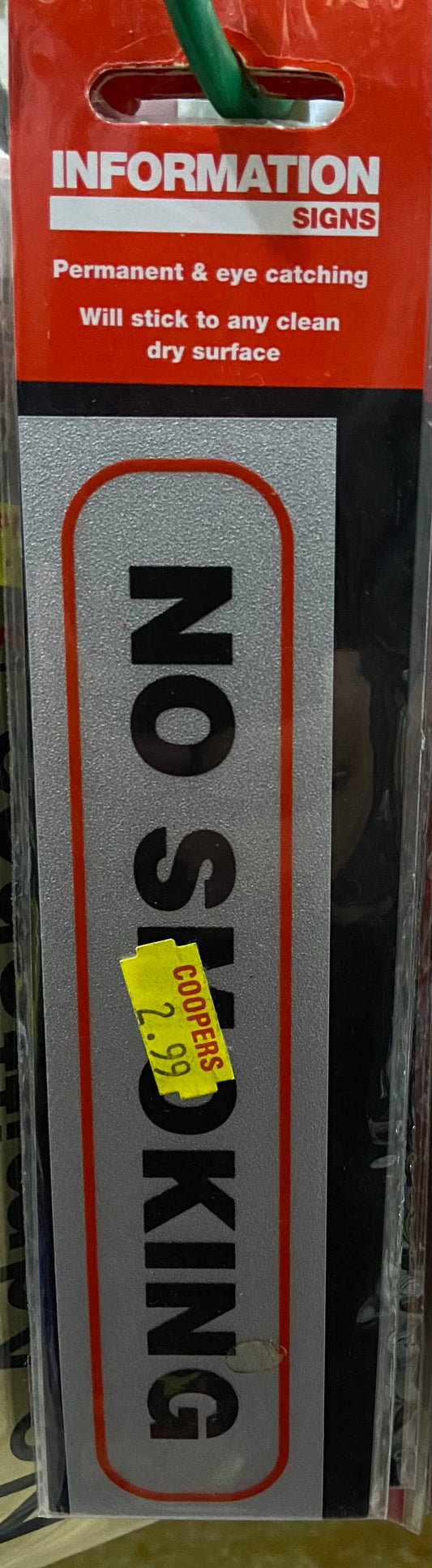 NO SMOKING SIGN