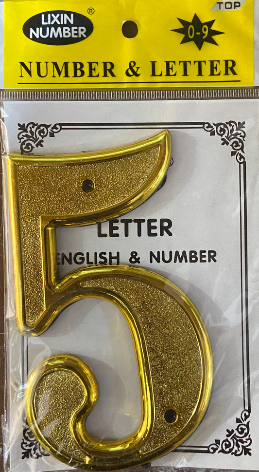 SELF ADHESIVE NUMBER 5