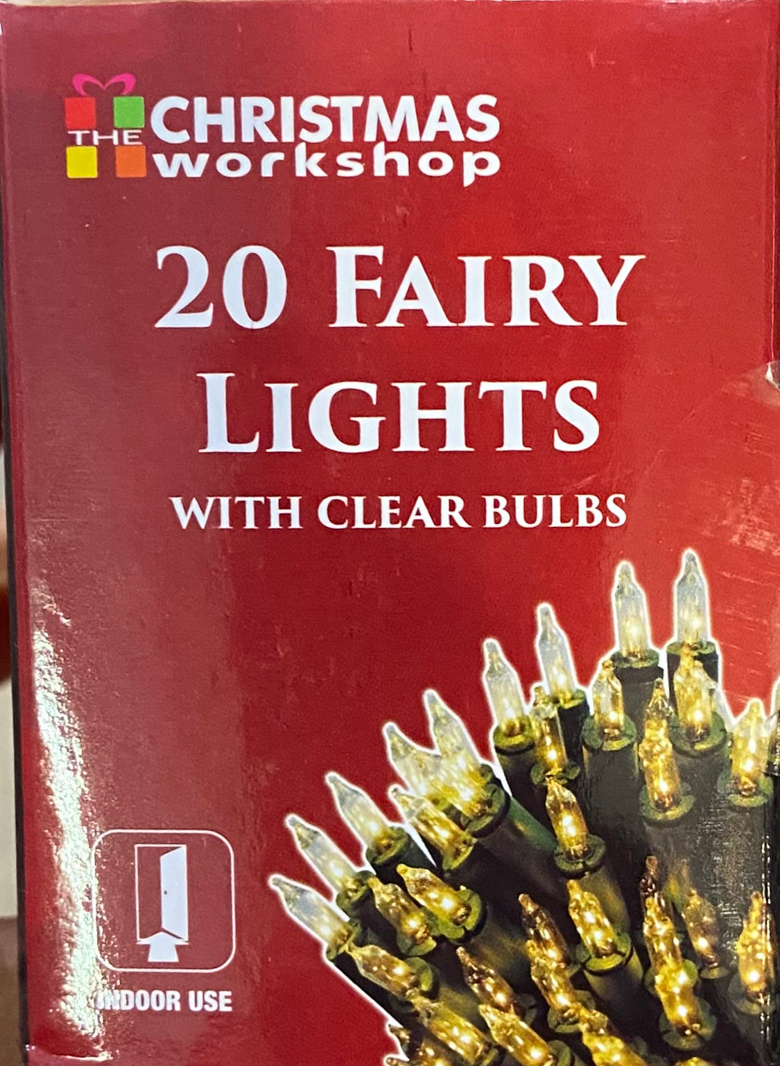 ATELIER DE NOËL 20 GUIRLANDES LUMINEUSES AVEC AMPOULES CLAIRES