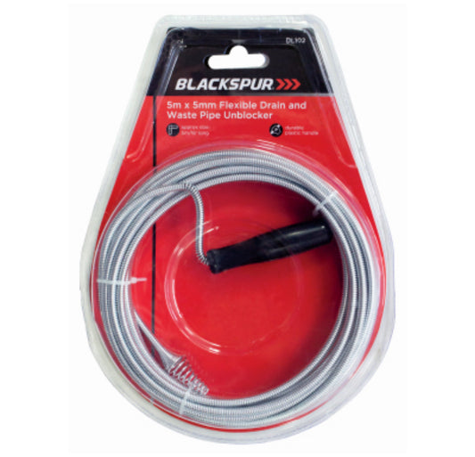 BLACKSPUR HEAVY DUTY SINK AND DRAIN CLEANER 5m x 9mm