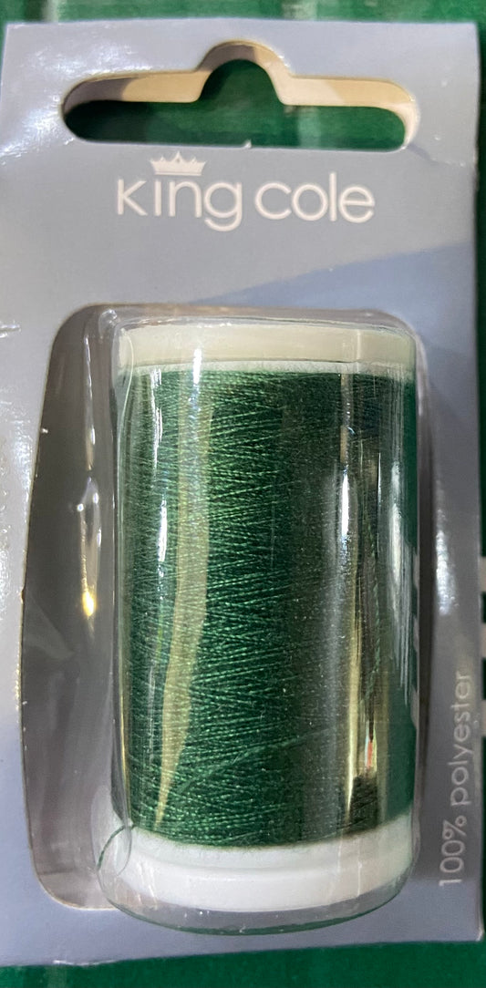 KING COLE QUALITY SWEING THREAD 200M POLYESTER-BISTRO GREEN