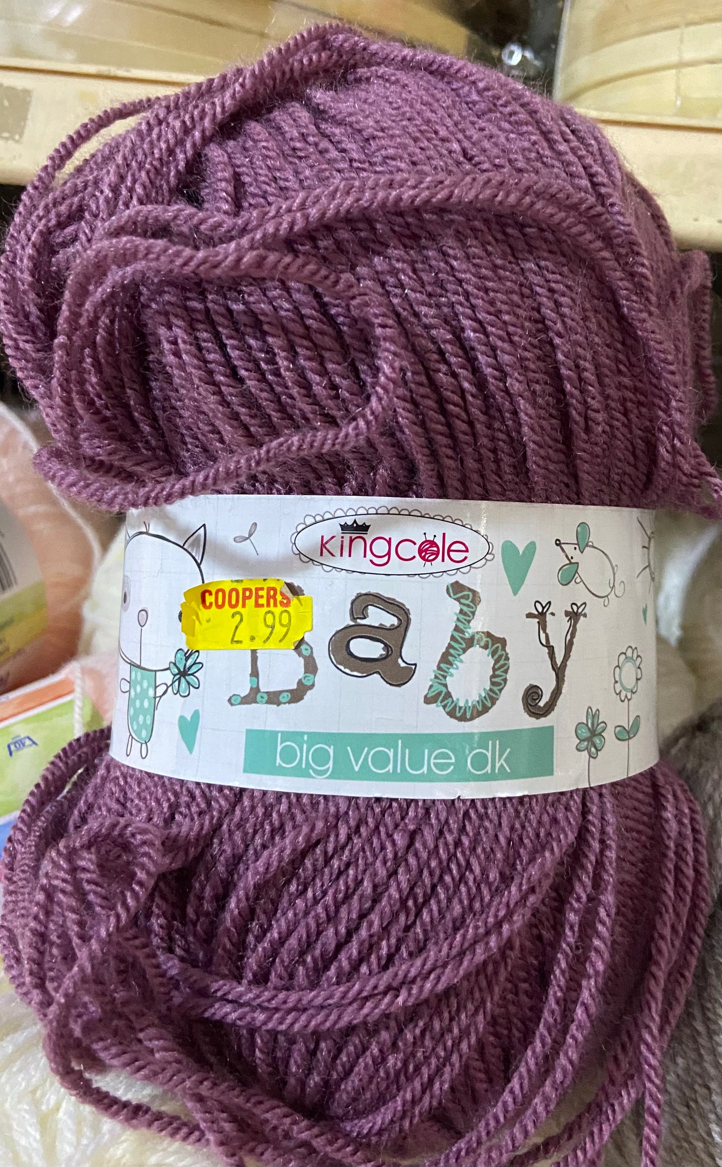 KING COLE BABY WOOL MULBERRY 100g