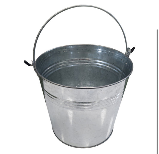 RYSON TRADITIONAL 14L GALVANISED STEEL BUCKET