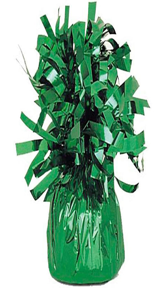 Unique party foil balloon weight - green