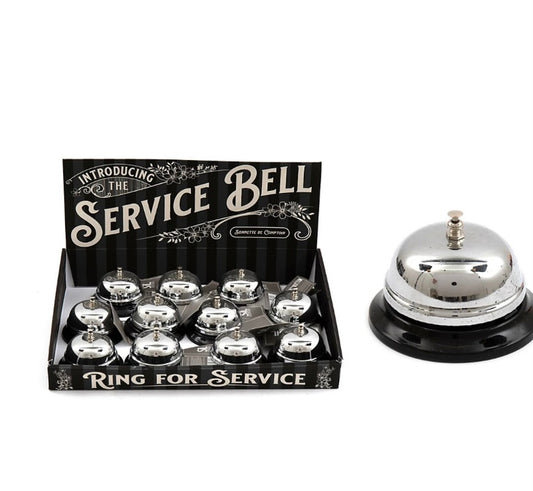 Cloche de service, noire et arg
