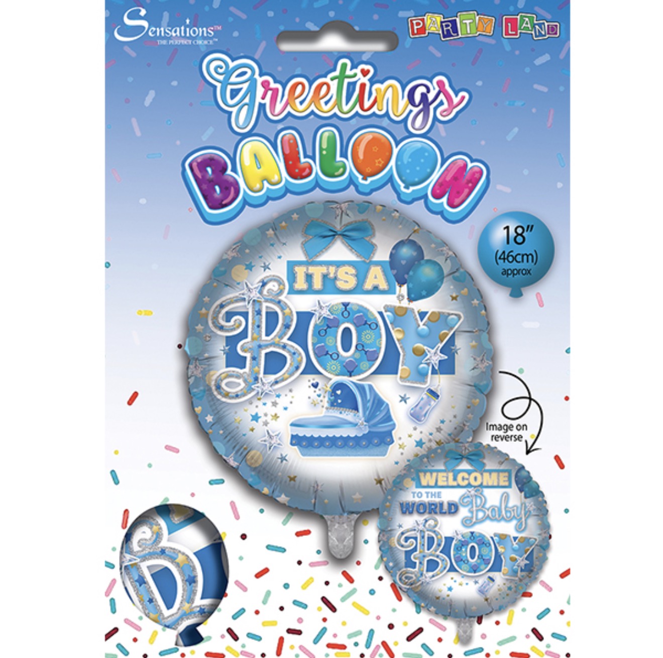 Ballon en aluminium de 45 cm pour bébé garçon