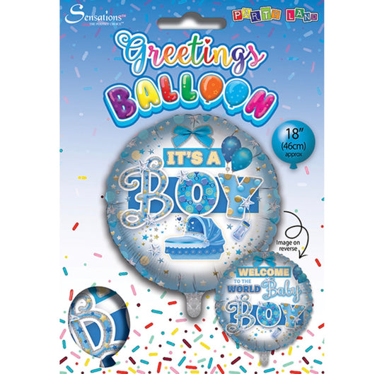 Ballon en aluminium de 45 cm pour bébé garçon
