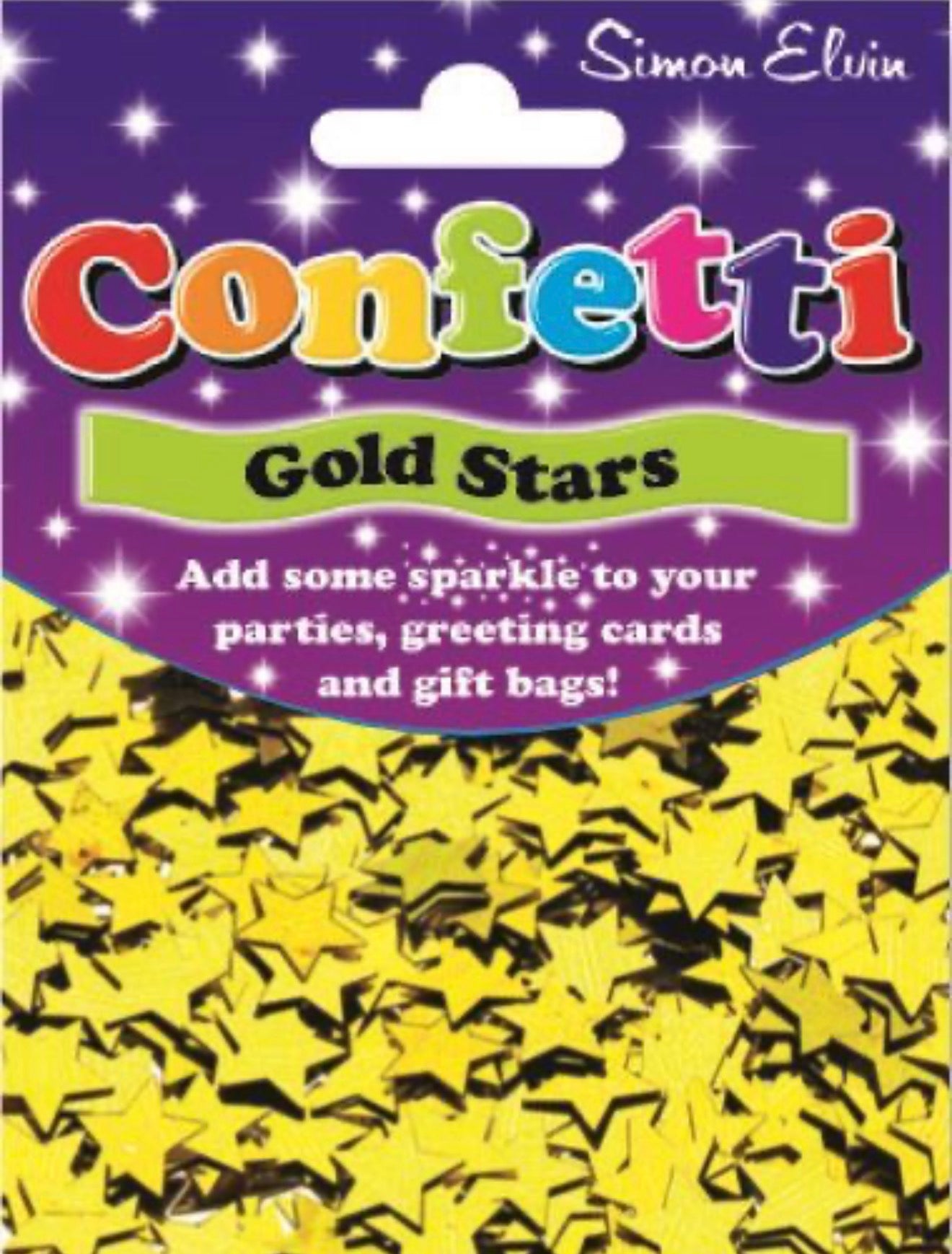 SIMON ELVIN GOLD STARS CONFETTI 14g