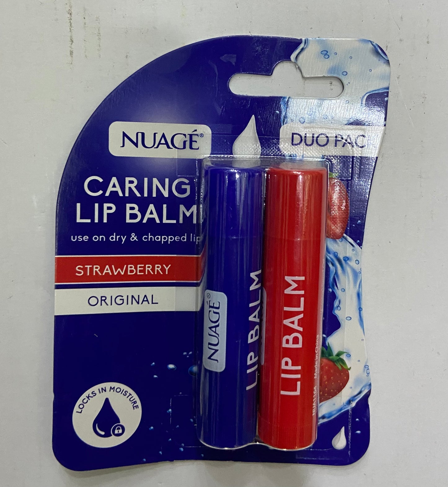 Nuagé Original Caring Lip Balm Strawberry 2pk