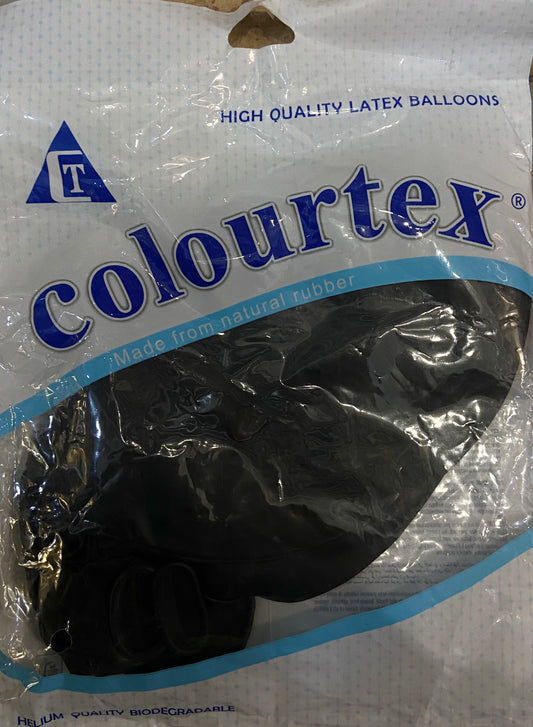 COLOURTEX HIGH QUALITY LATEX BALLOONS BLACK