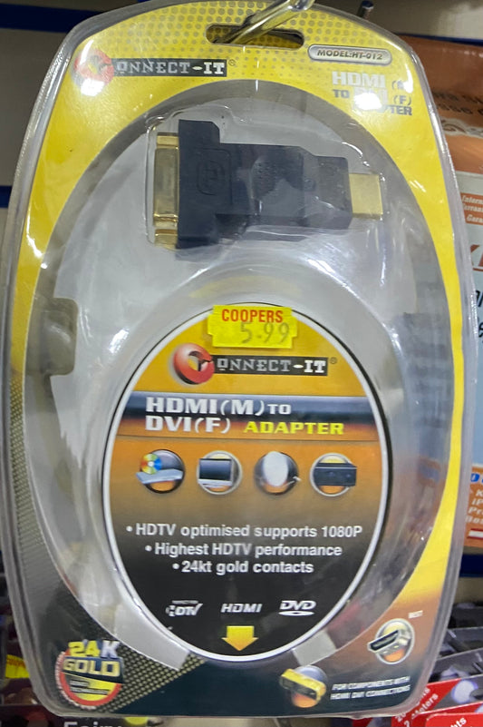 ADAPTATEUR HDMI (M) VERS DVI (F)