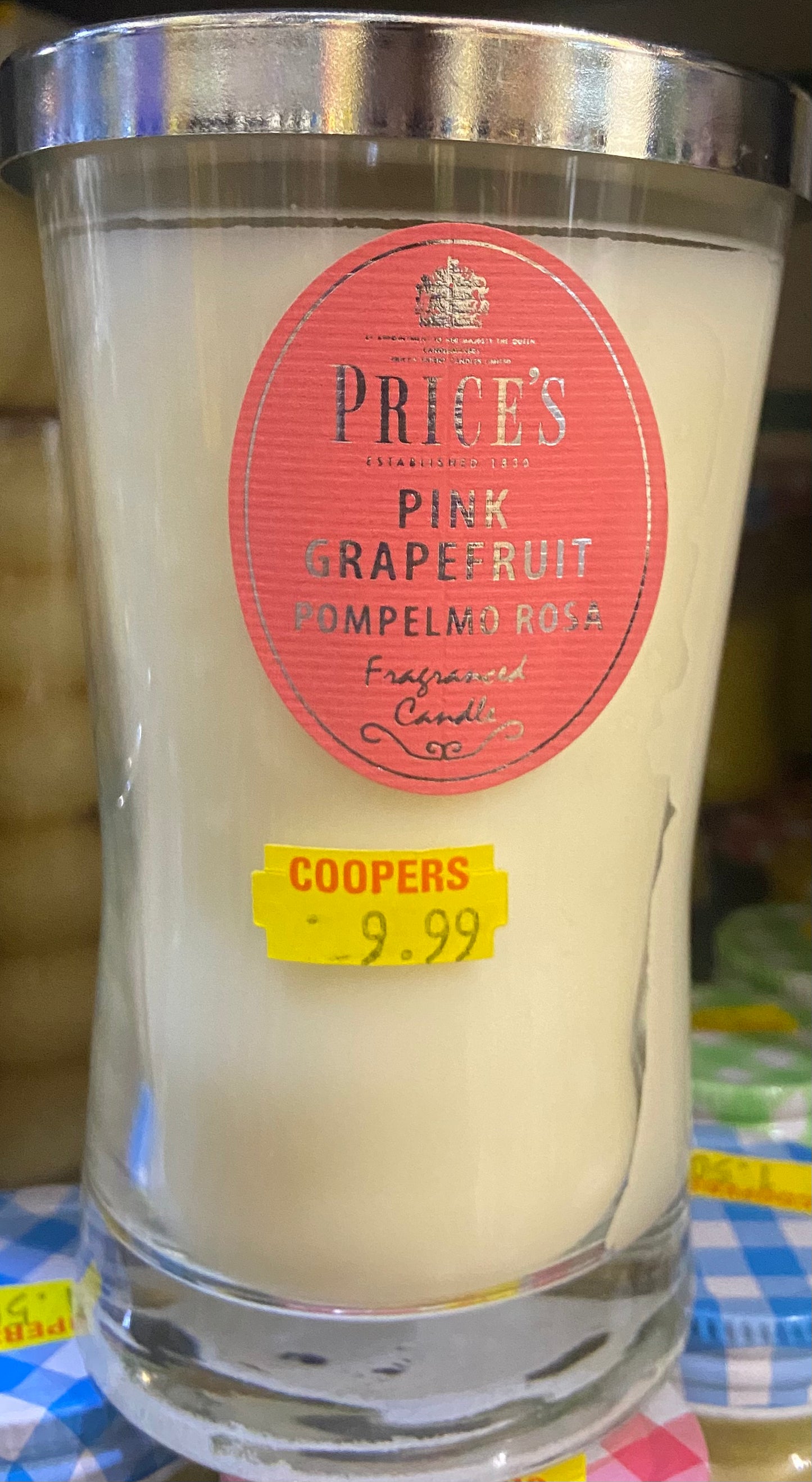BOUGIE PAMPLEMOUSSE ROSE Price's