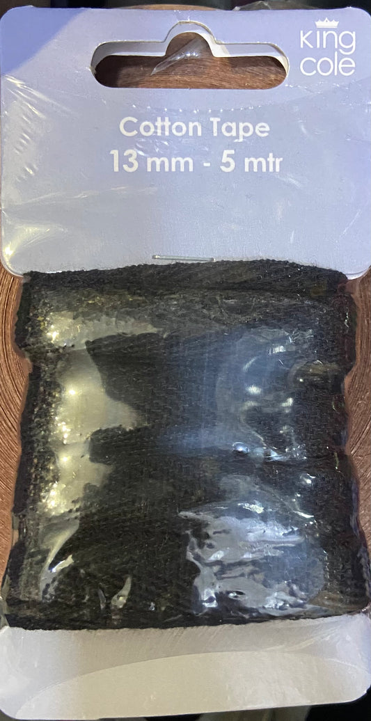 KING COLE CORTON TAPE 13 mm 5 M