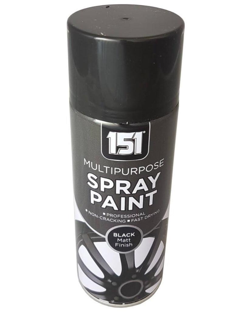 151 MULTIPURPOSE SPRAY PAINT BLACK MATT FINISH 400ml