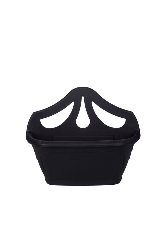 42cm Venetian Wall Planter Black