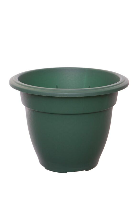 20cm Round Bell Planter - Forest Green