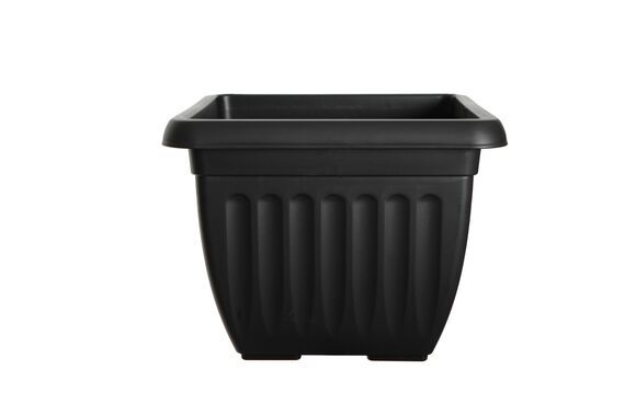 40cm Square Athens Planter - Black