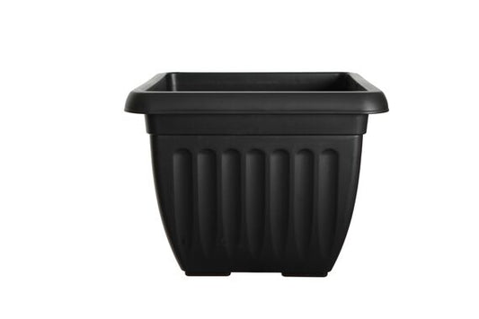40cm Square Athens Planter - Black