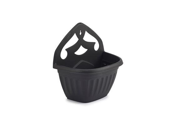 32cm Athens Wall Planter - Black