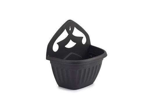 32cm Athens Wall Planter - Black