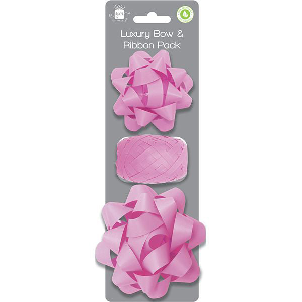 LUXURAY BOW AND RIBBON LIGHT PINK