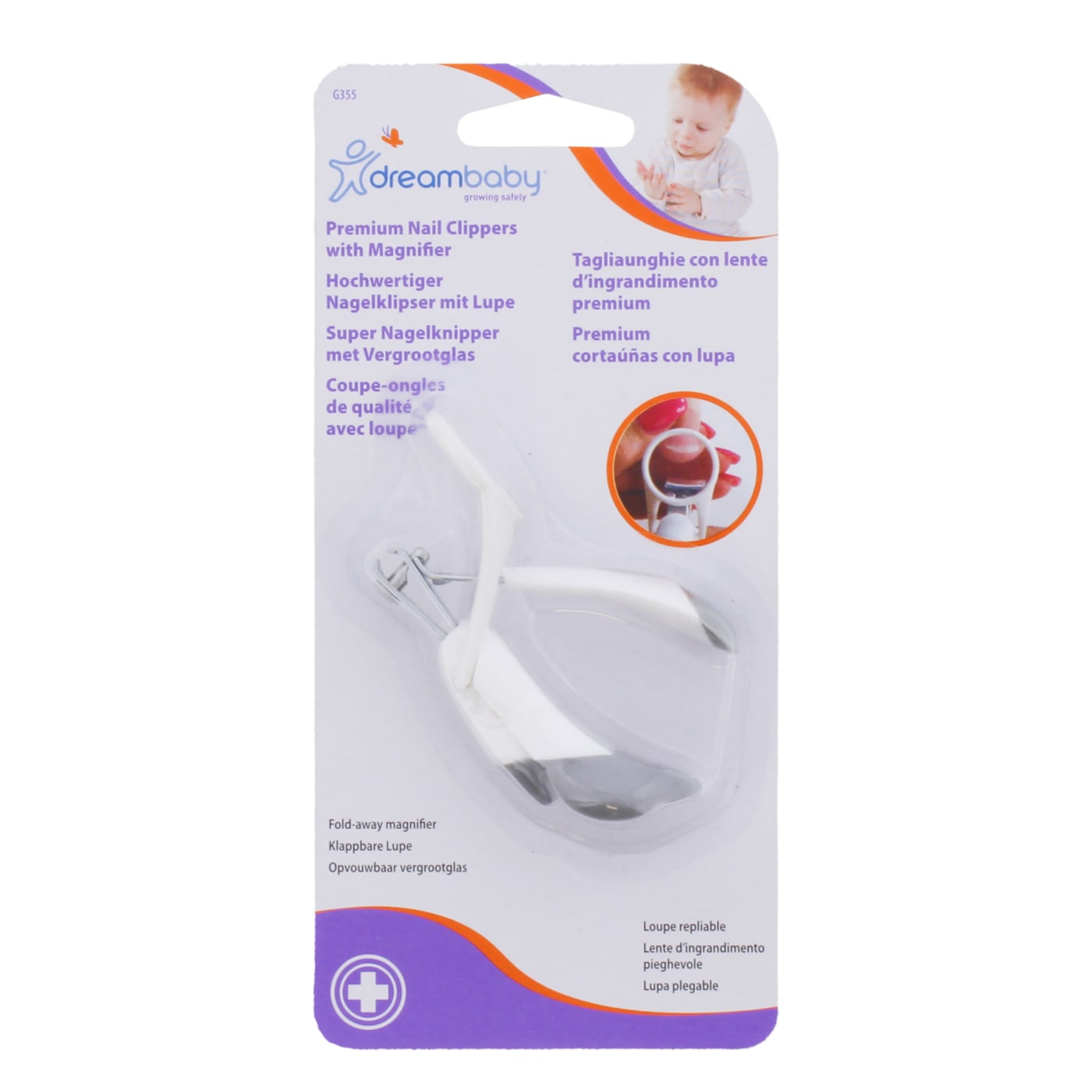 DREAMBABY NAIL CLIPPERS WITH MAGNIFIER