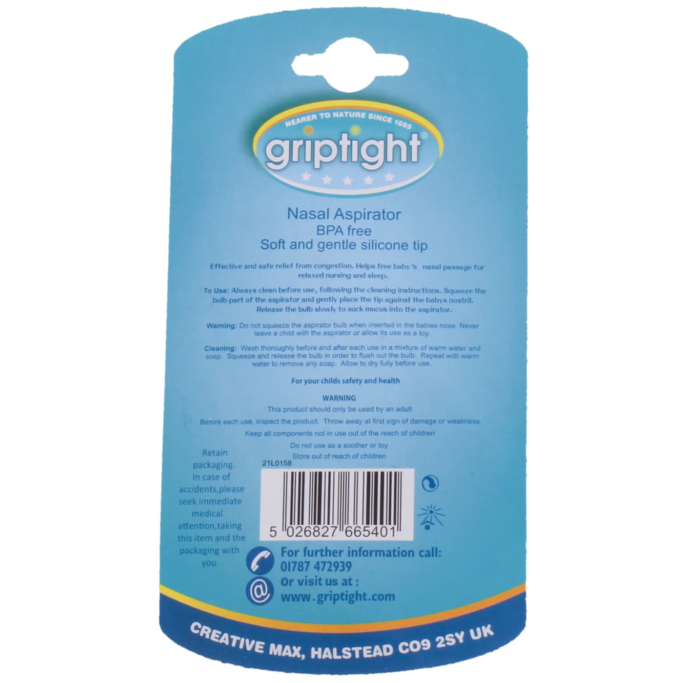 GRIPTIGHT NASAL ASPIRATOR