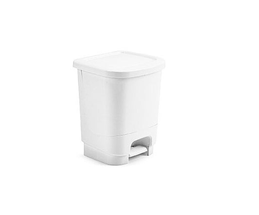 Pédale de poubelle 8 L blanche