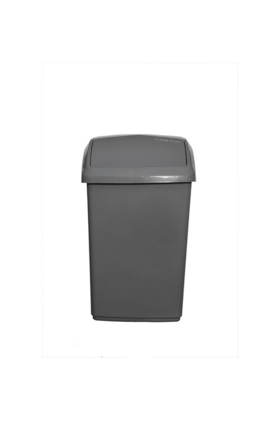 10L Swing Top Bin - Silver