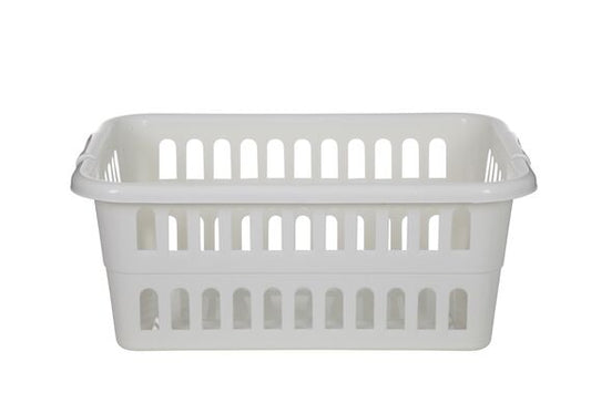 59CM RECT LAUNDRY BASKET CREAM