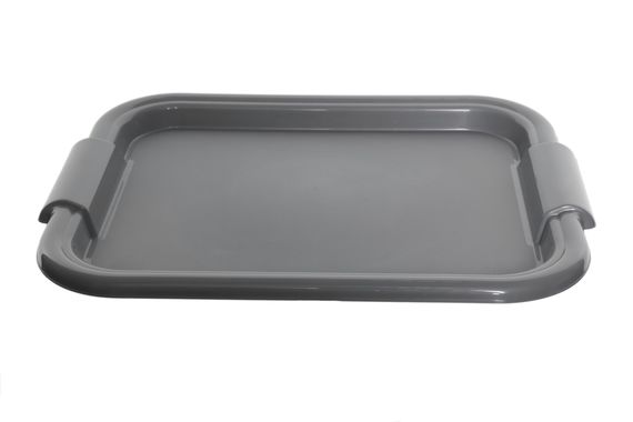 49CM RECTANGULAR TRAY-SILVER