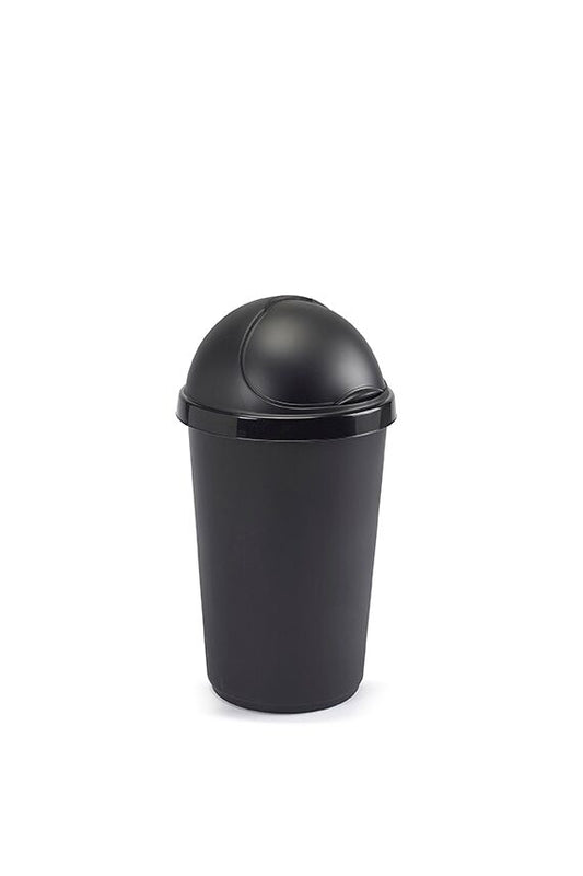 30L BULLET BIN AND LIDS BLACK