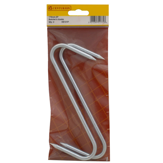 175mm ZP 'S Butchers Hooks 2pk