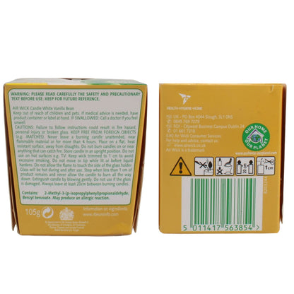 AIR WICK BOUGIE 105G VANILLE BLANCHE