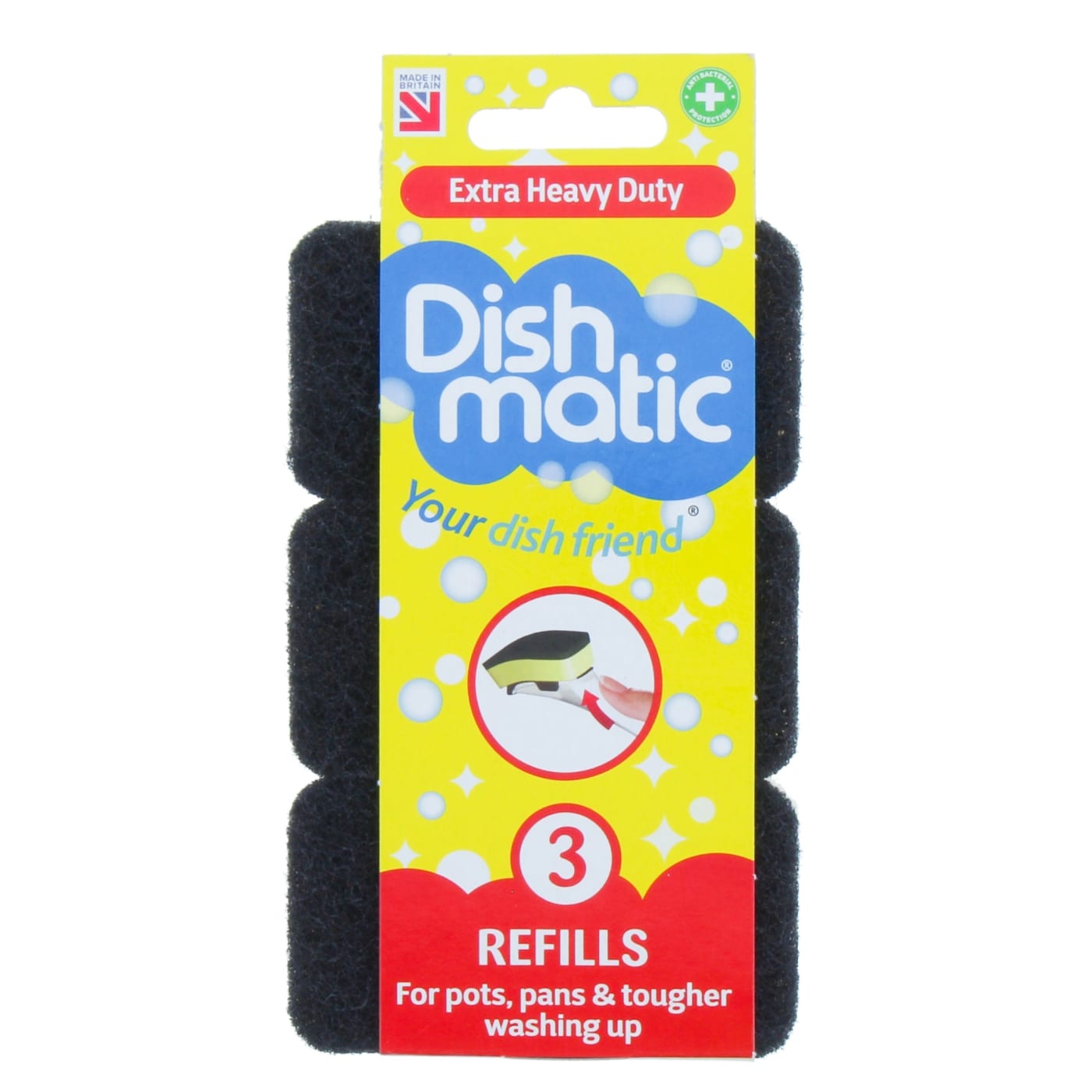 DISHMATIC EXTRA HEAVY DUTY REFILLS 3PK