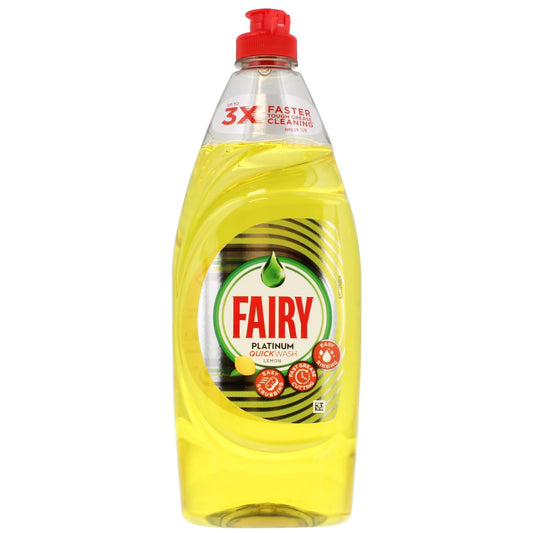 FAIRY 625ML W/UP LIQUID PLAT QUICK LEMON