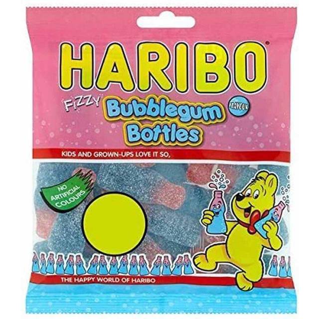 Haribo Bubblegum Bottles Zing 140G