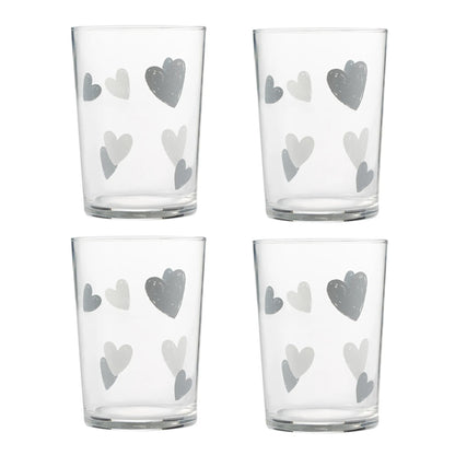 ESSENTIALS HEARTS TUMBLERS 52cl
