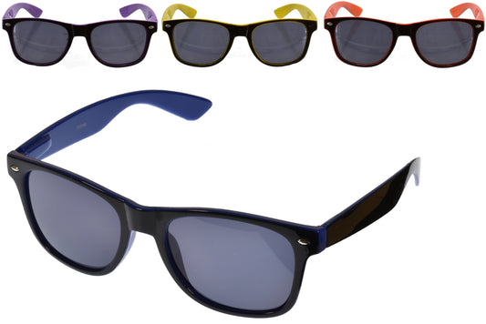 Latest Plastic 2 Tone Sunglasses - 4 Assorted Colors Trendy Eyewear