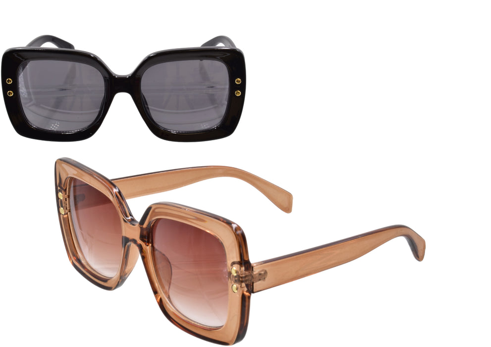 Stylish Ladies Large Square Sunglasses - Trendy Eyewear for Women
